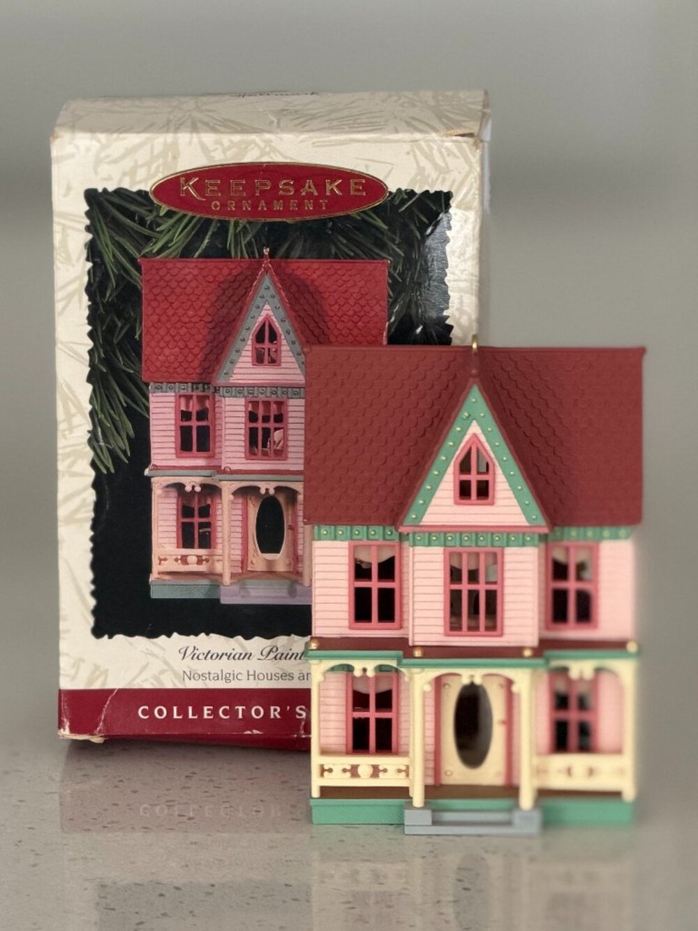 Hallmark Ornament Nostalgic Houses and Shops Victorian Painted Lady #13